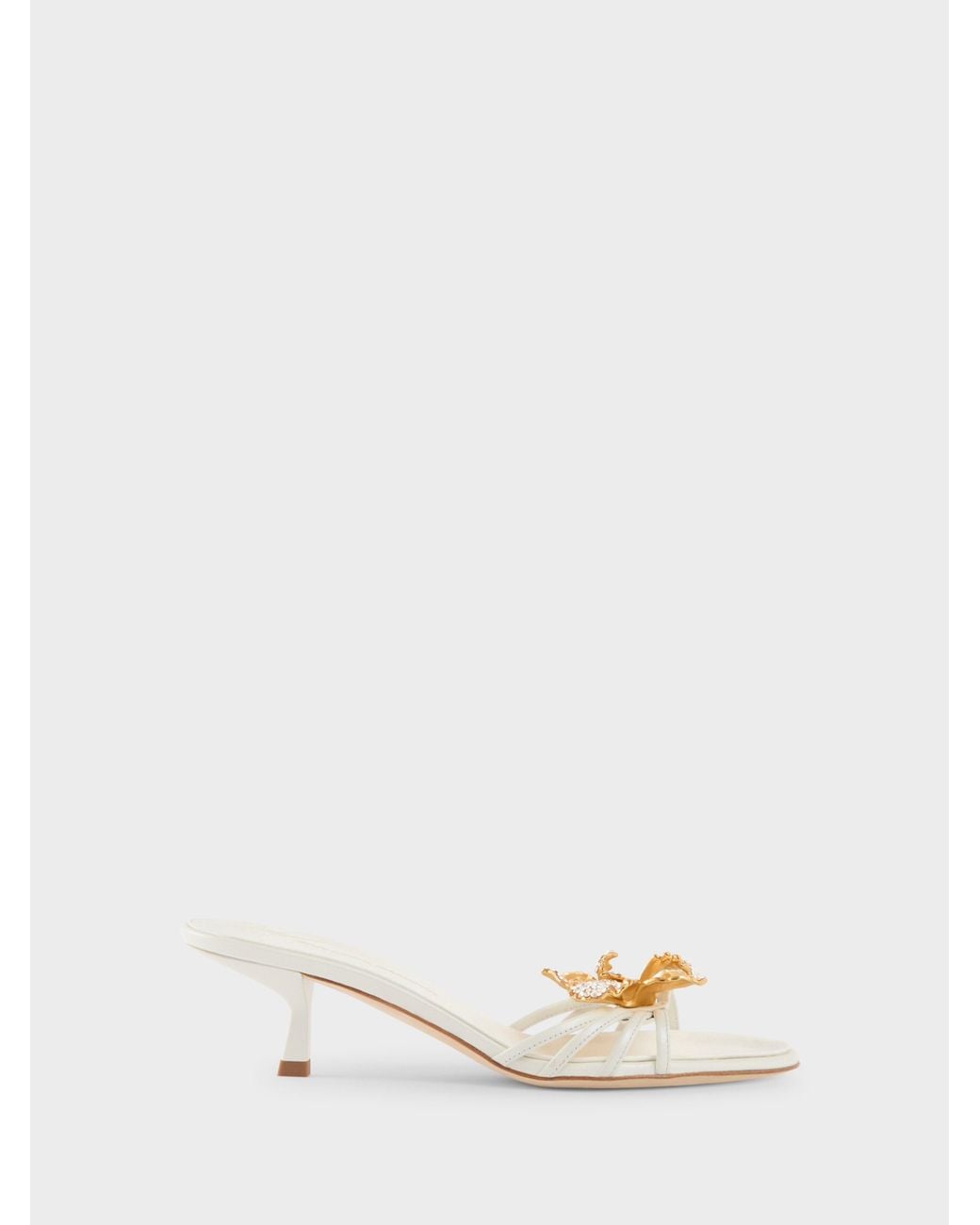 Giuseppe Zanotti Natural Orchid Crystal Mule 50
