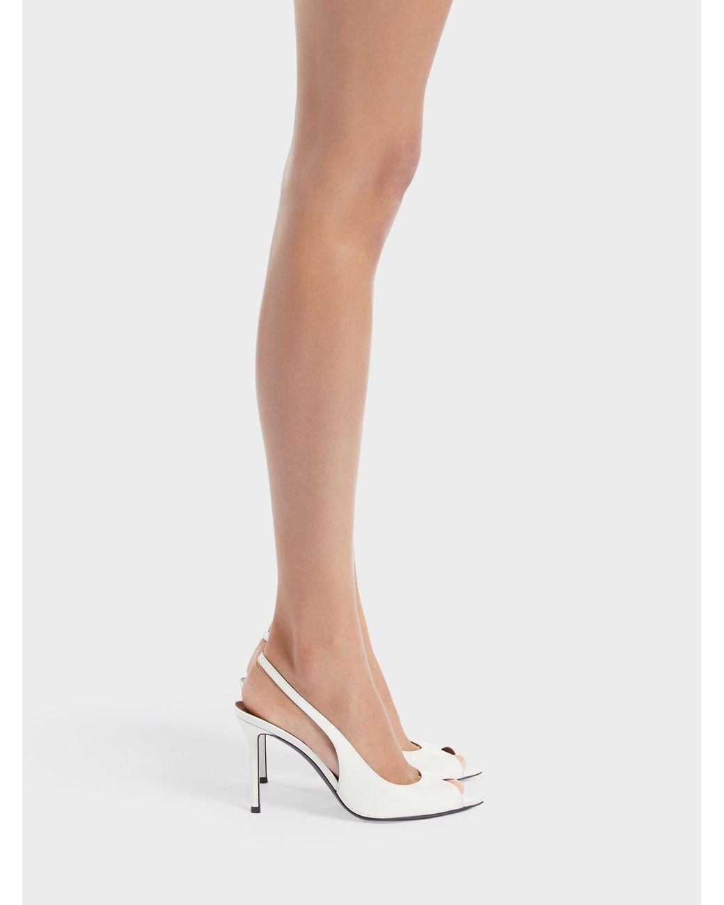 Giuseppe Zanotti White Intriigo Open Toe 90