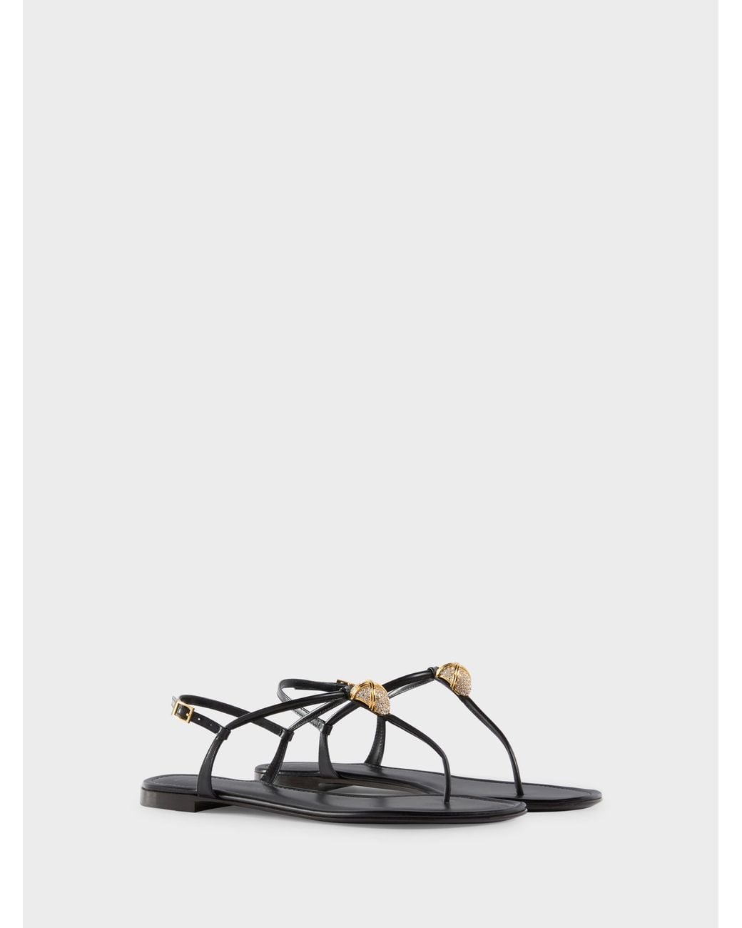 Giuseppe Zanotti Natural Cocktail Flat Sandal