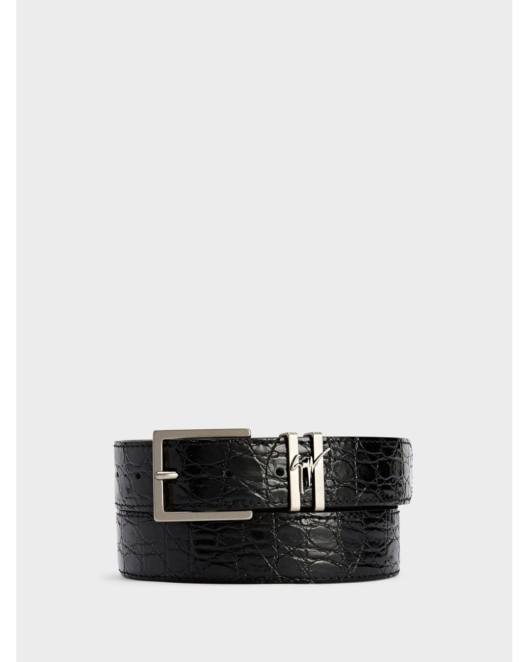Giuseppe Zanotti White Teodore Belt for men