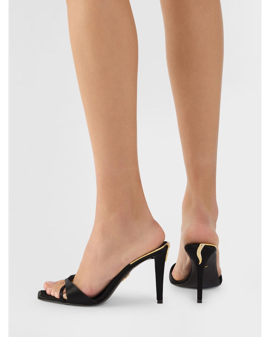 Giuseppe Zanotti Black Salamander Mule 90