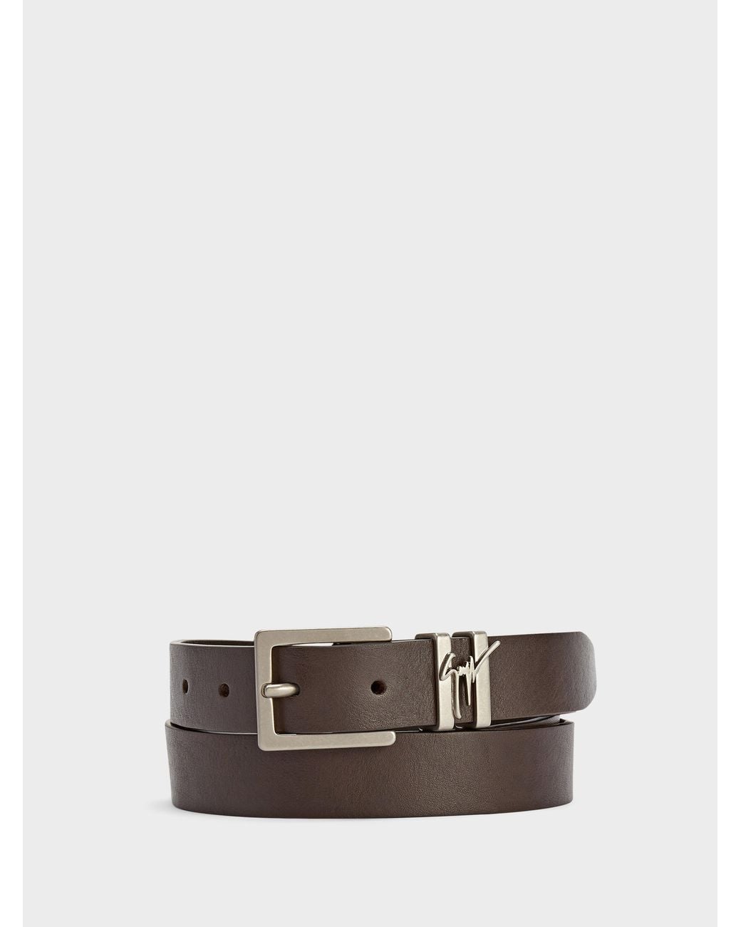 Giuseppe Zanotti White Teodore Belt for men