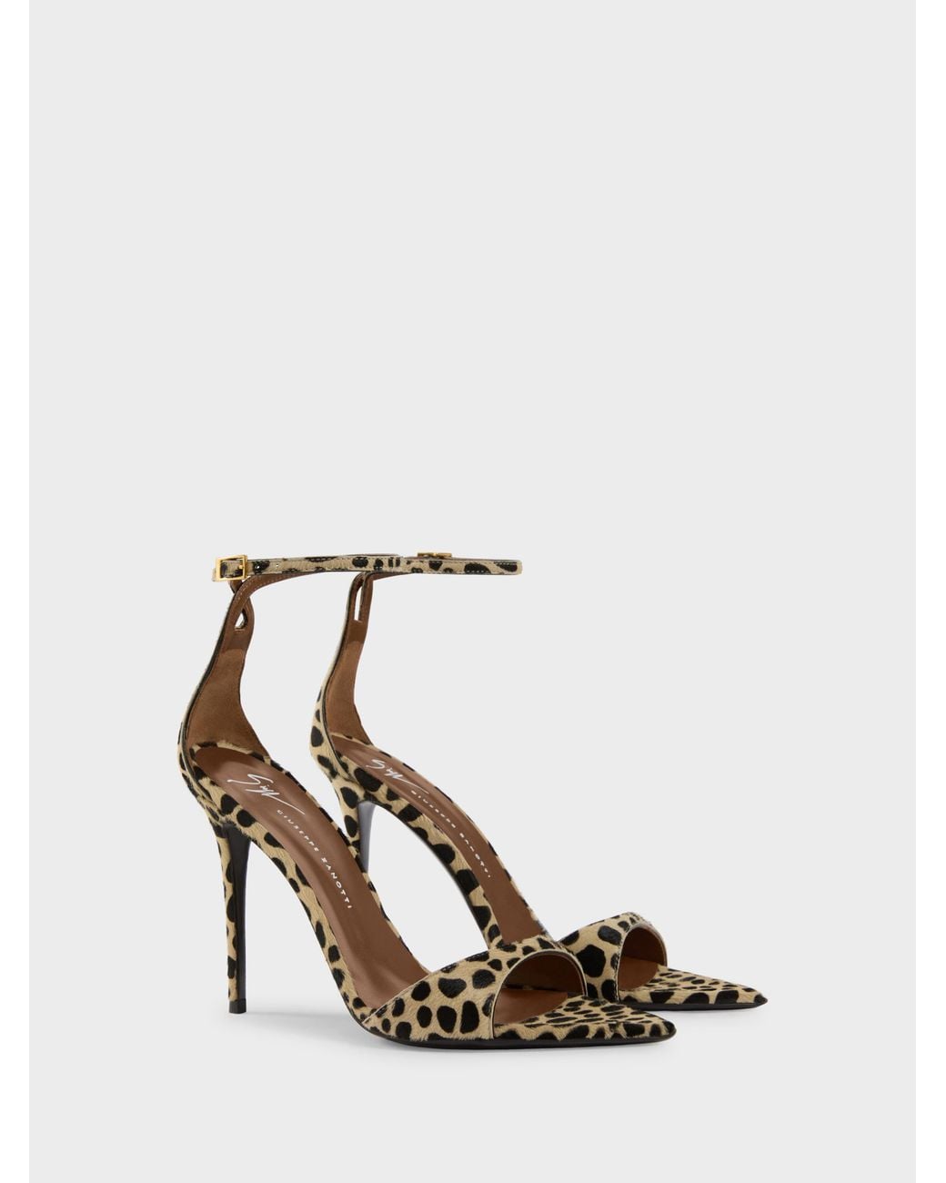 Giuseppe Zanotti White Intriigo Strap Savage Sandal 105