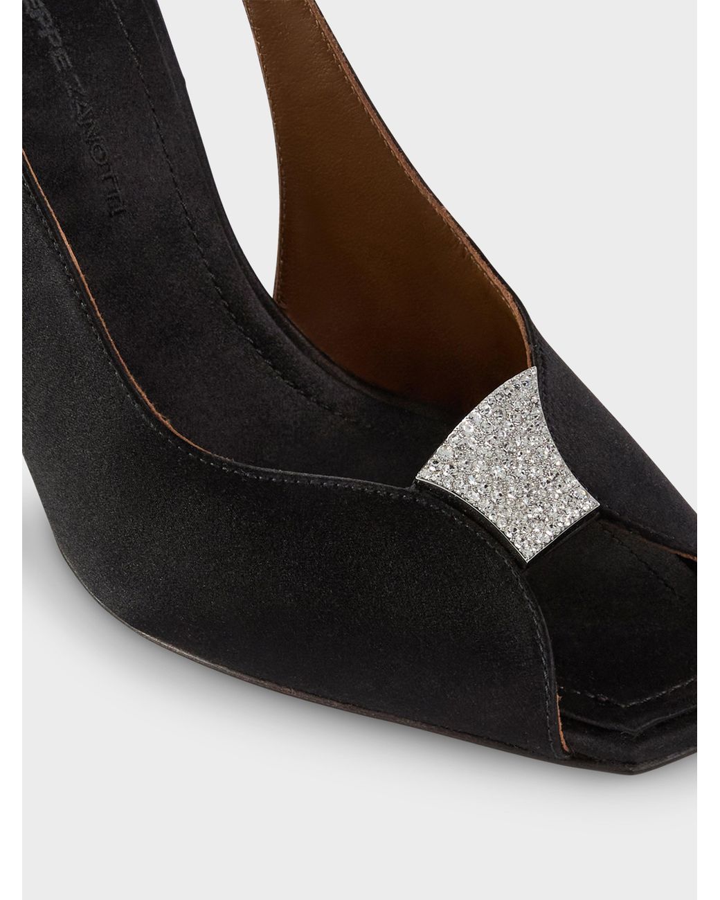 Giuseppe Zanotti Black La Nuit Slingback 90 Pumps