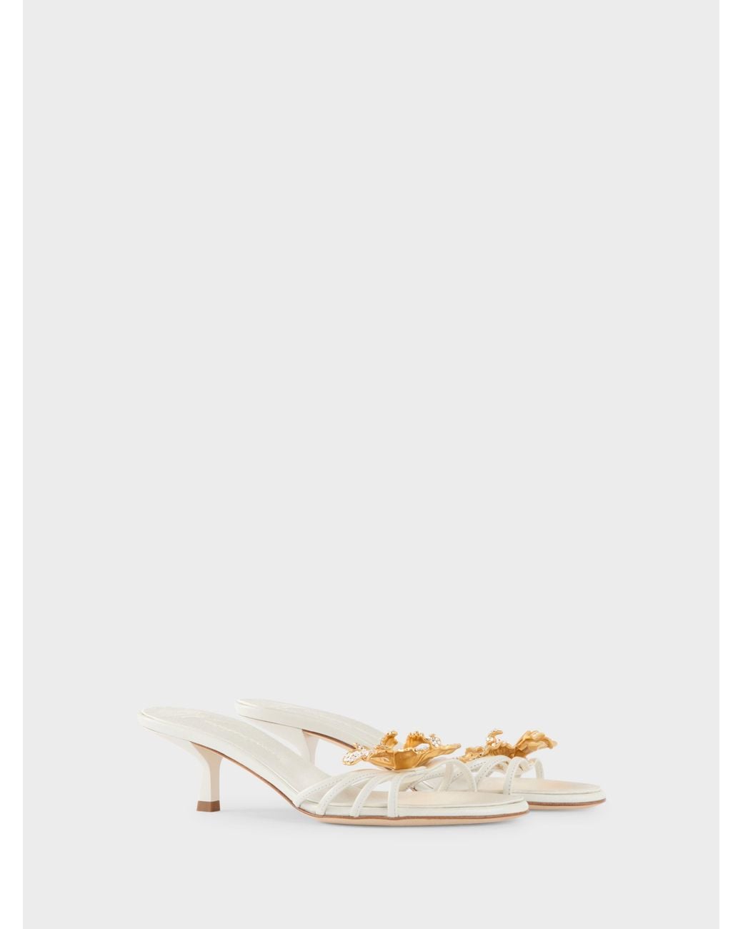 Giuseppe Zanotti Natural Orchid Crystal Mule 50
