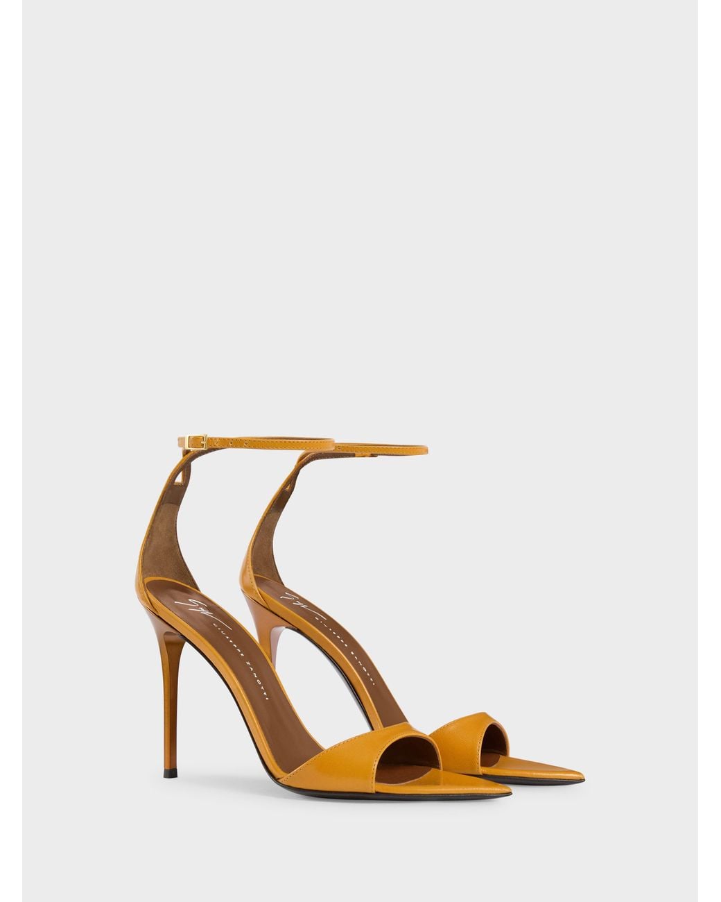 Giuseppe Zanotti White Intriigo Strap Sandal 105