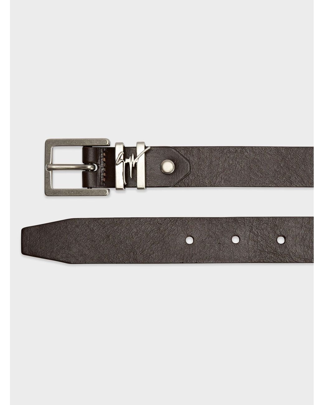 Giuseppe Zanotti White Teodore Belt for men