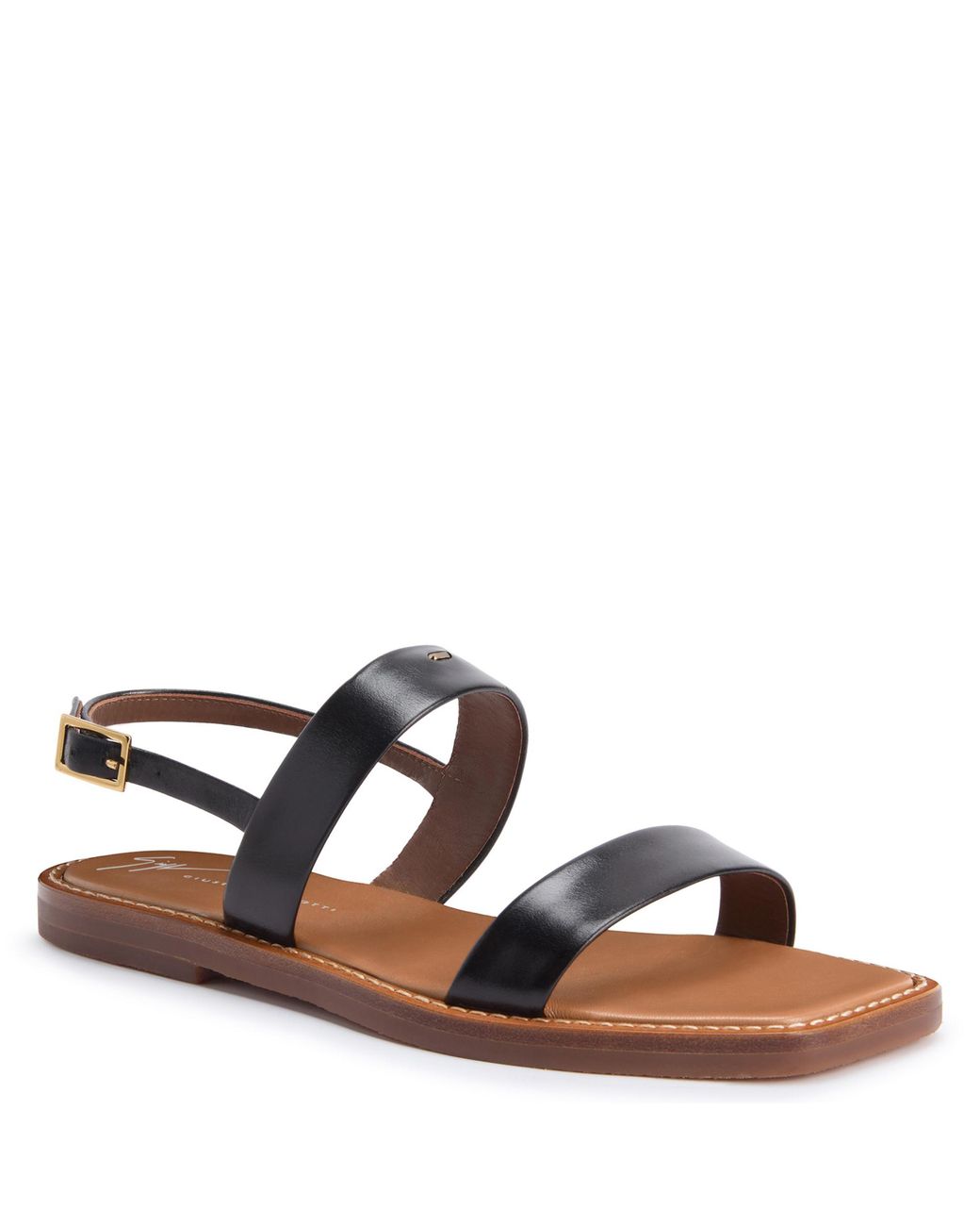 Giuseppe Zanotti Black Ischia Flat