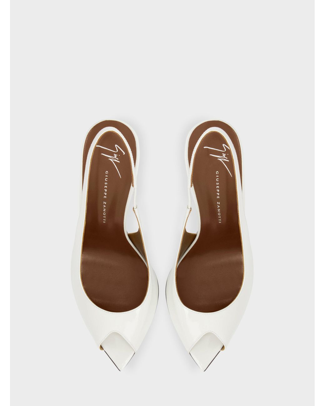 Giuseppe Zanotti White Intriigo Open Toe 90