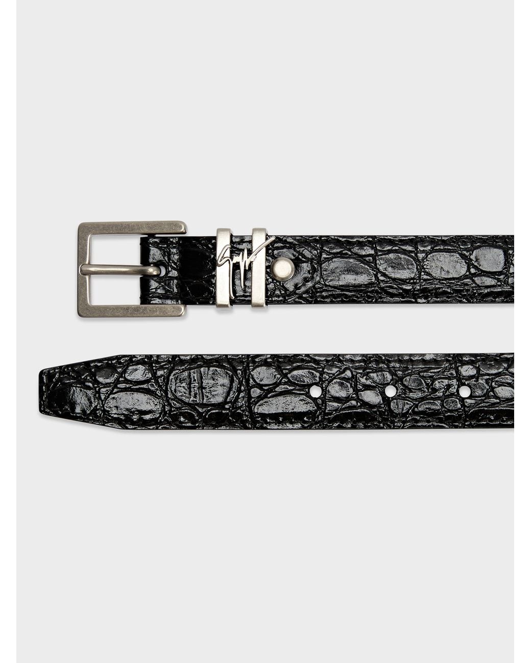Giuseppe Zanotti White Teodore Belt for men