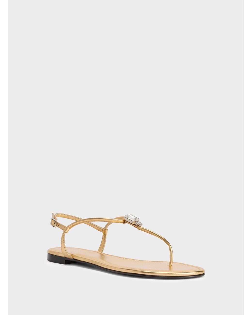 Giuseppe Zanotti Natural Maeeve Flat Sandal