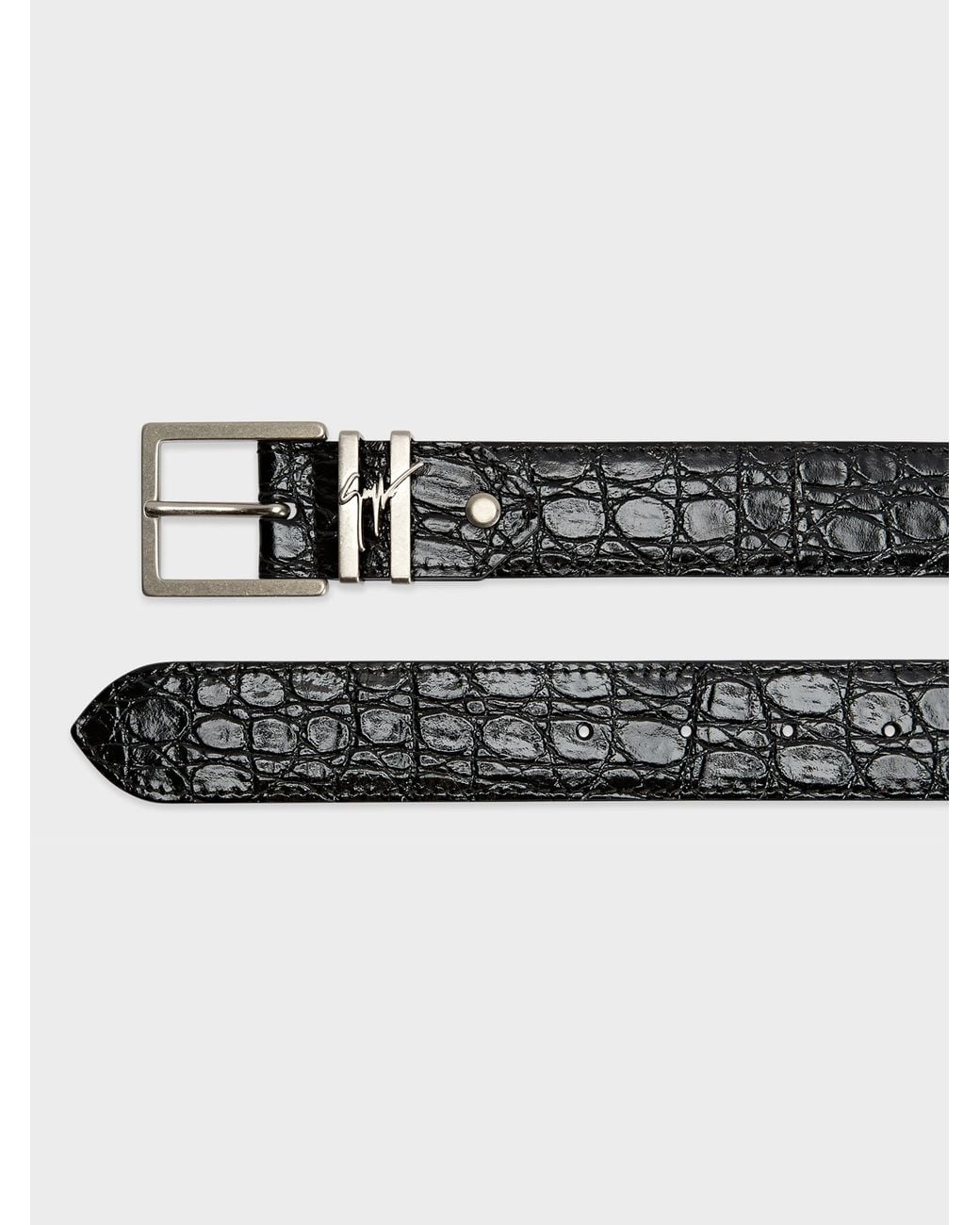 Giuseppe Zanotti White Teodore Belt for men
