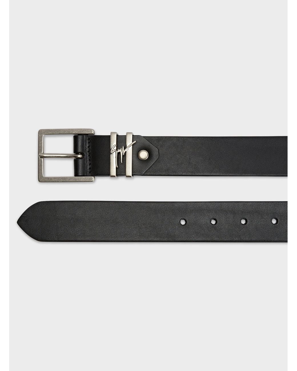 Giuseppe Zanotti White Teodore Belt for men