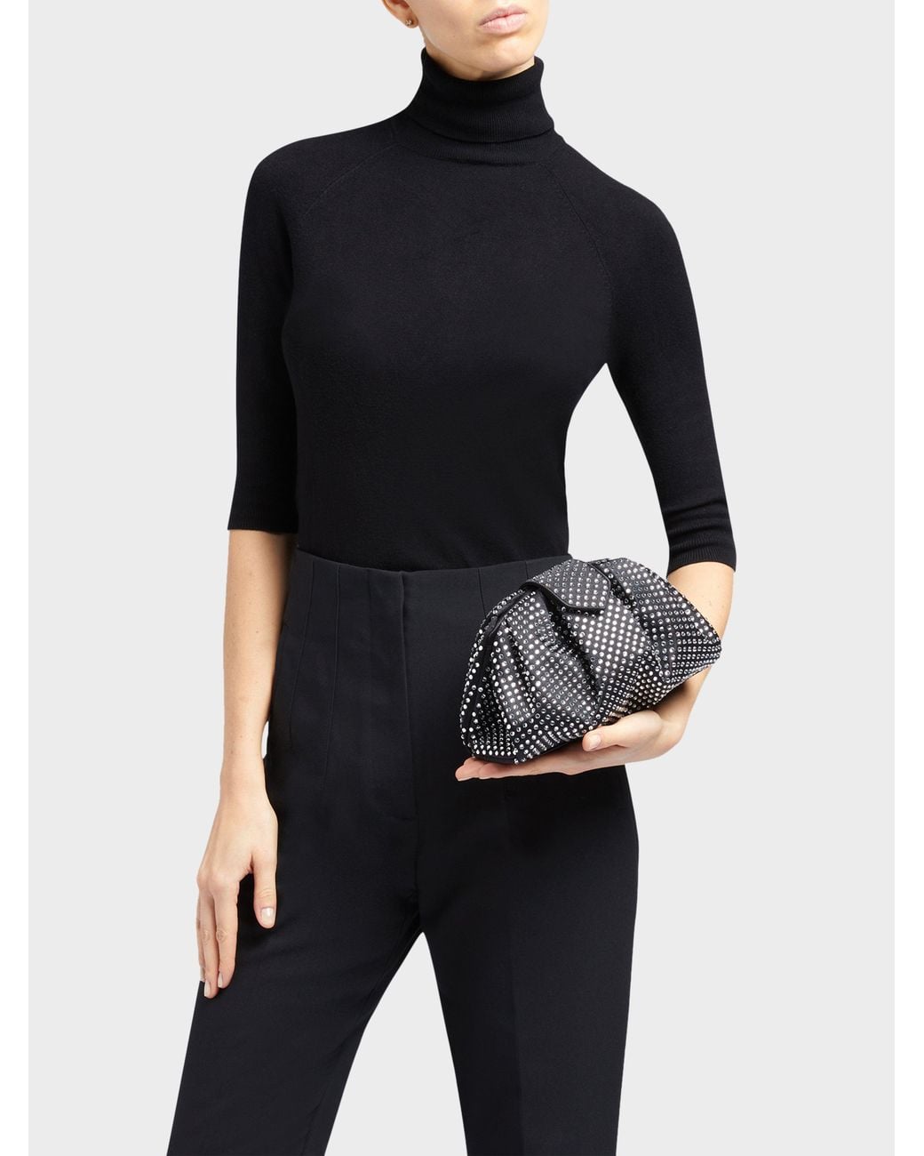 Giuseppe Zanotti Black Amandhe Clutch
