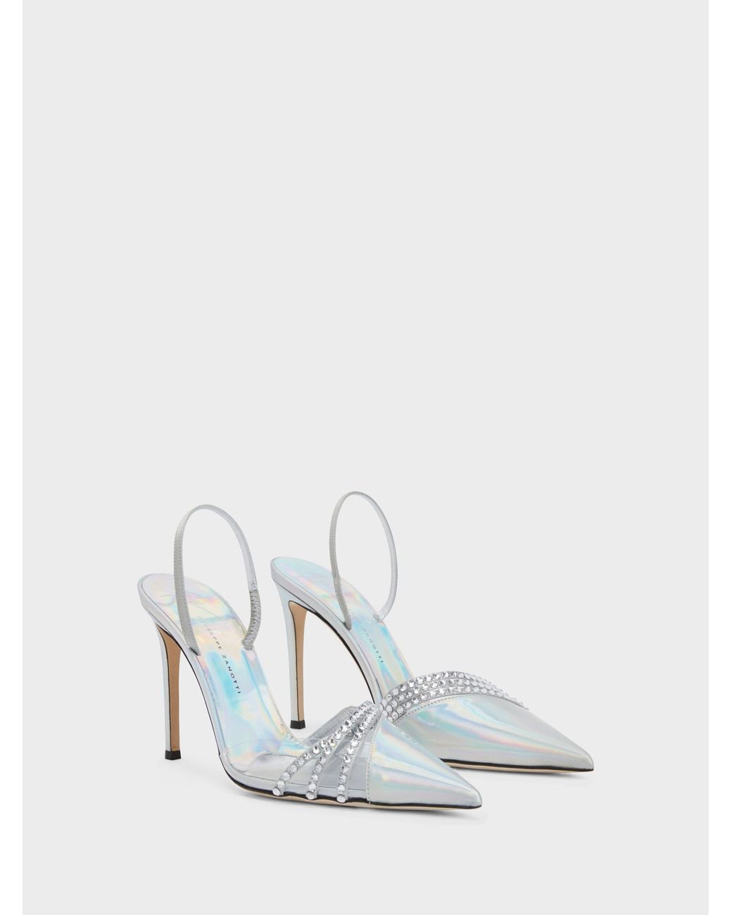Giuseppe Zanotti White Claralie Slingback 105