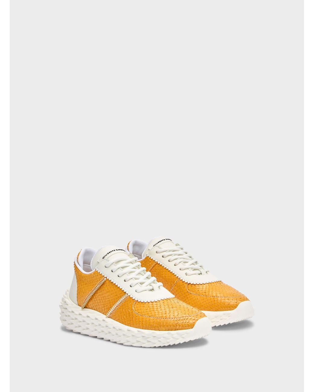 Giuseppe Zanotti Orange Urchin Low Top