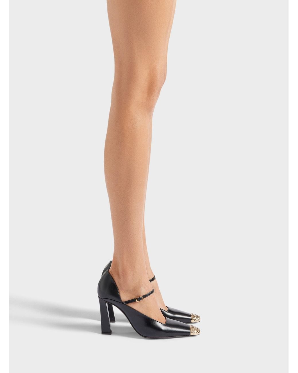 Giuseppe Zanotti White Brita Metal Pump D'Orsay 90