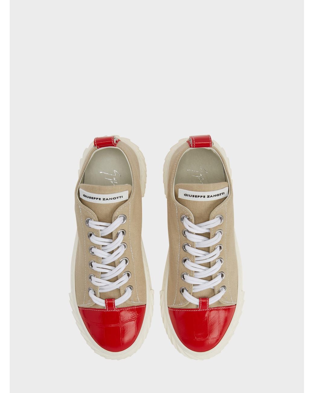 Giuseppe Zanotti White Blabber Low Top