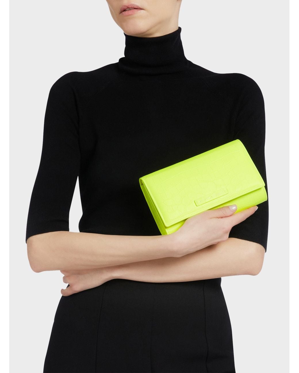 Giuseppe Zanotti Yellow Wendy Clutch