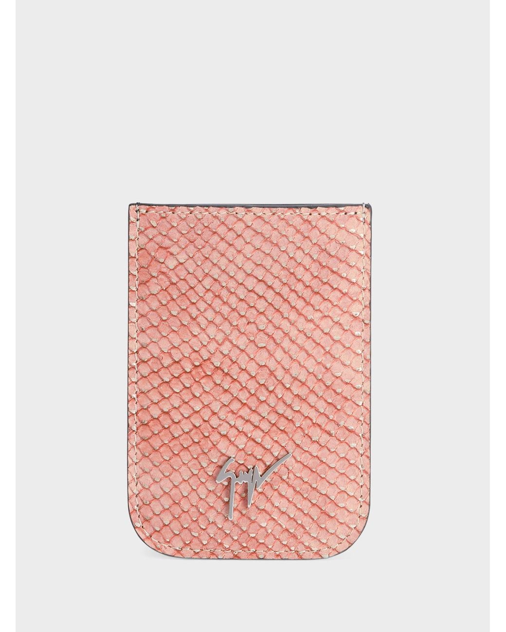Giuseppe Zanotti Pink Albert Card Holder for men