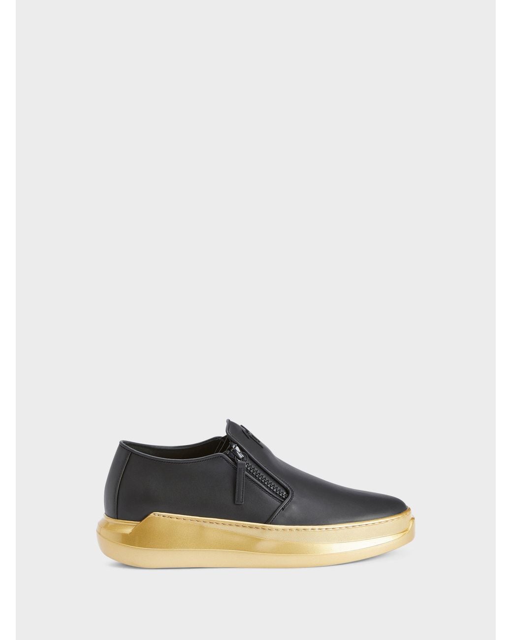 Giuseppe Zanotti White Conley Zip Loafer for men