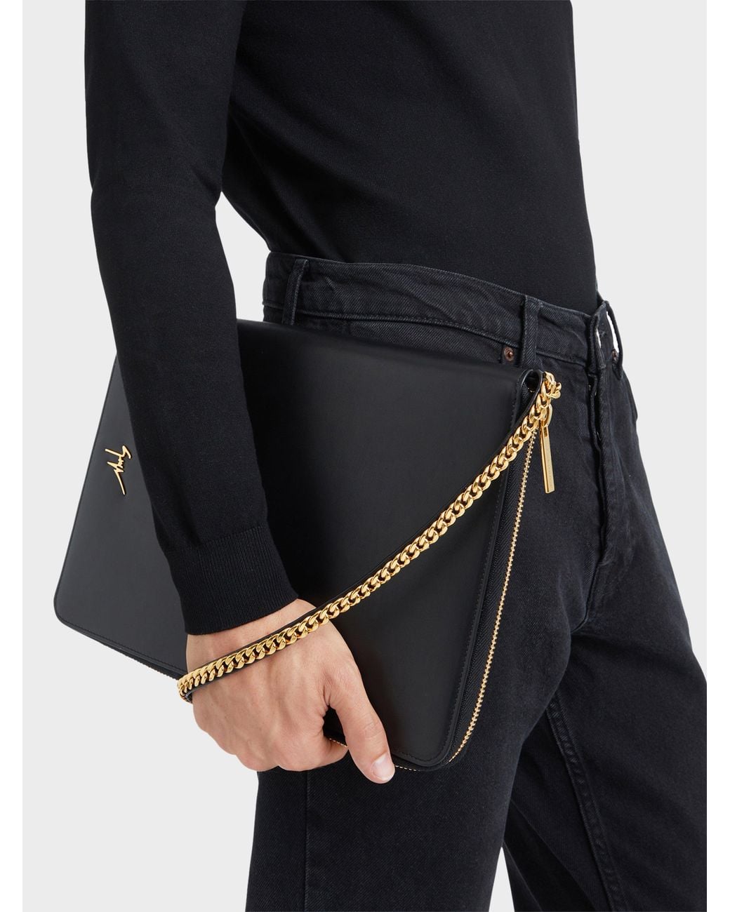 Giuseppe Zanotti Black Aymeric Shoulder Bag for men