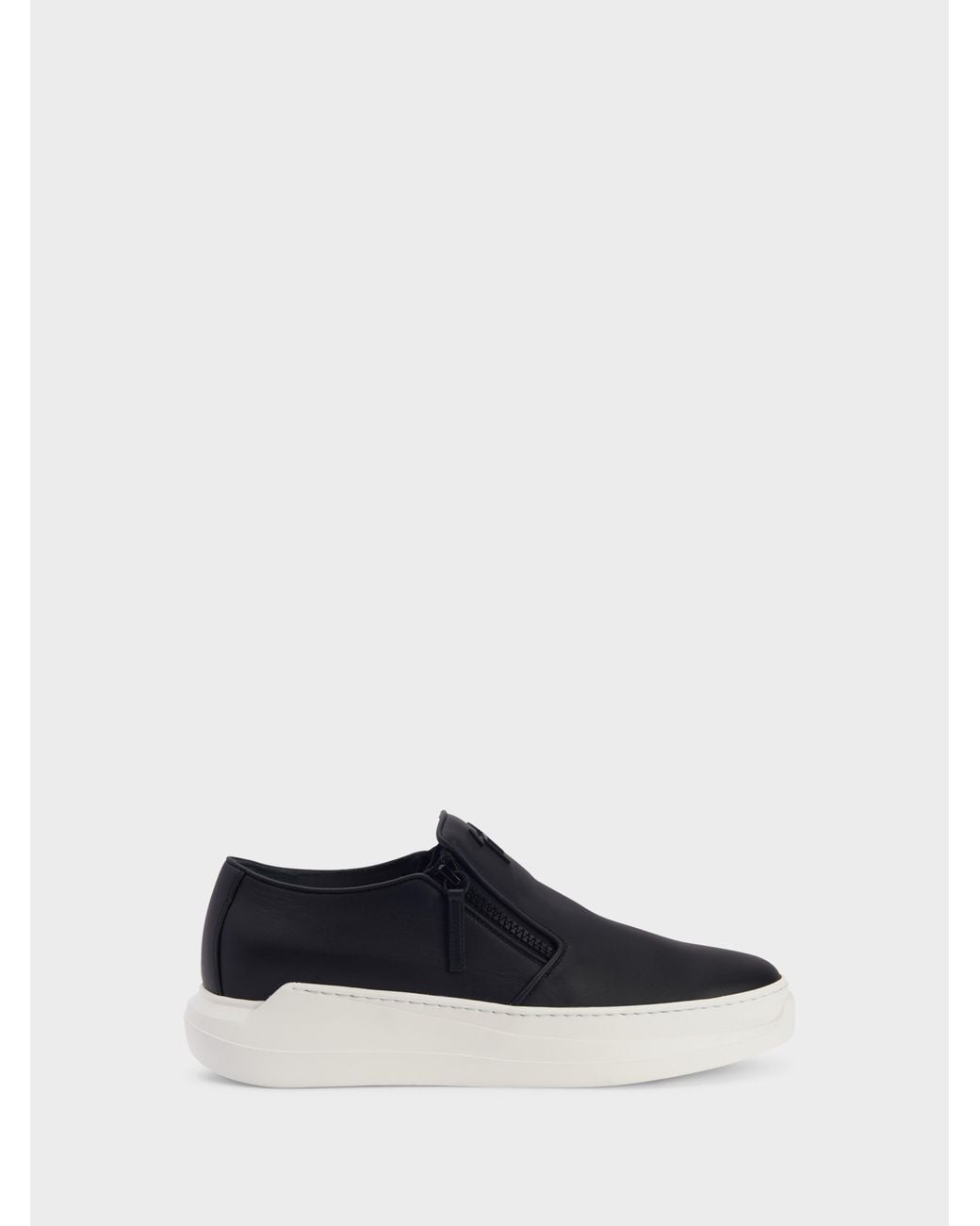 Giuseppe Zanotti White Conley Zip Loafer for men