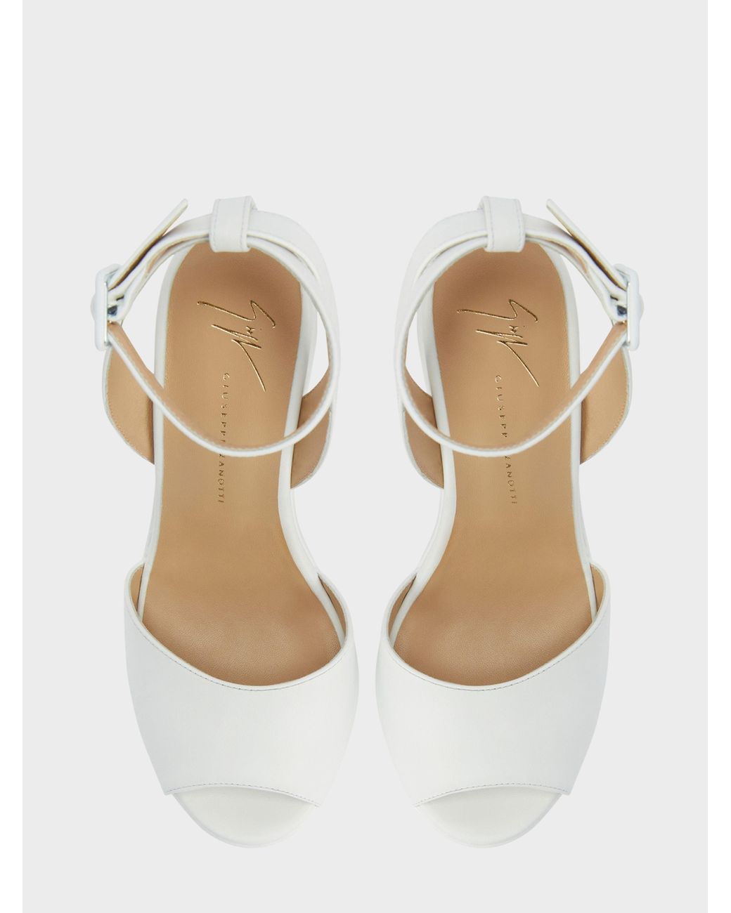 Giuseppe Zanotti White Tarifa Sandal
