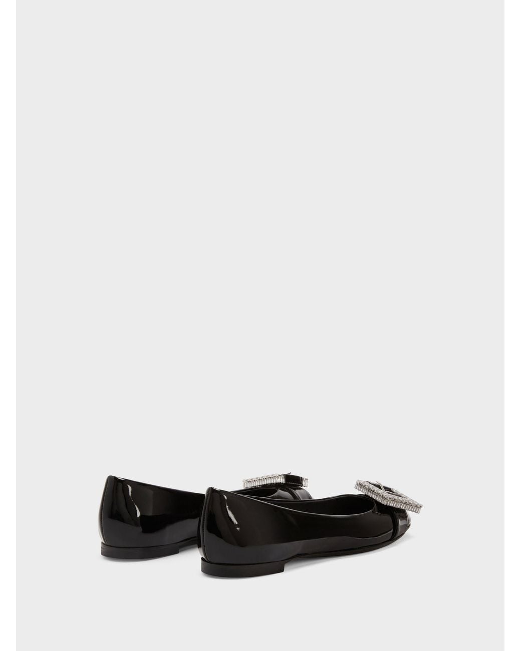 Giuseppe Zanotti White Miss Buckle Ballerina