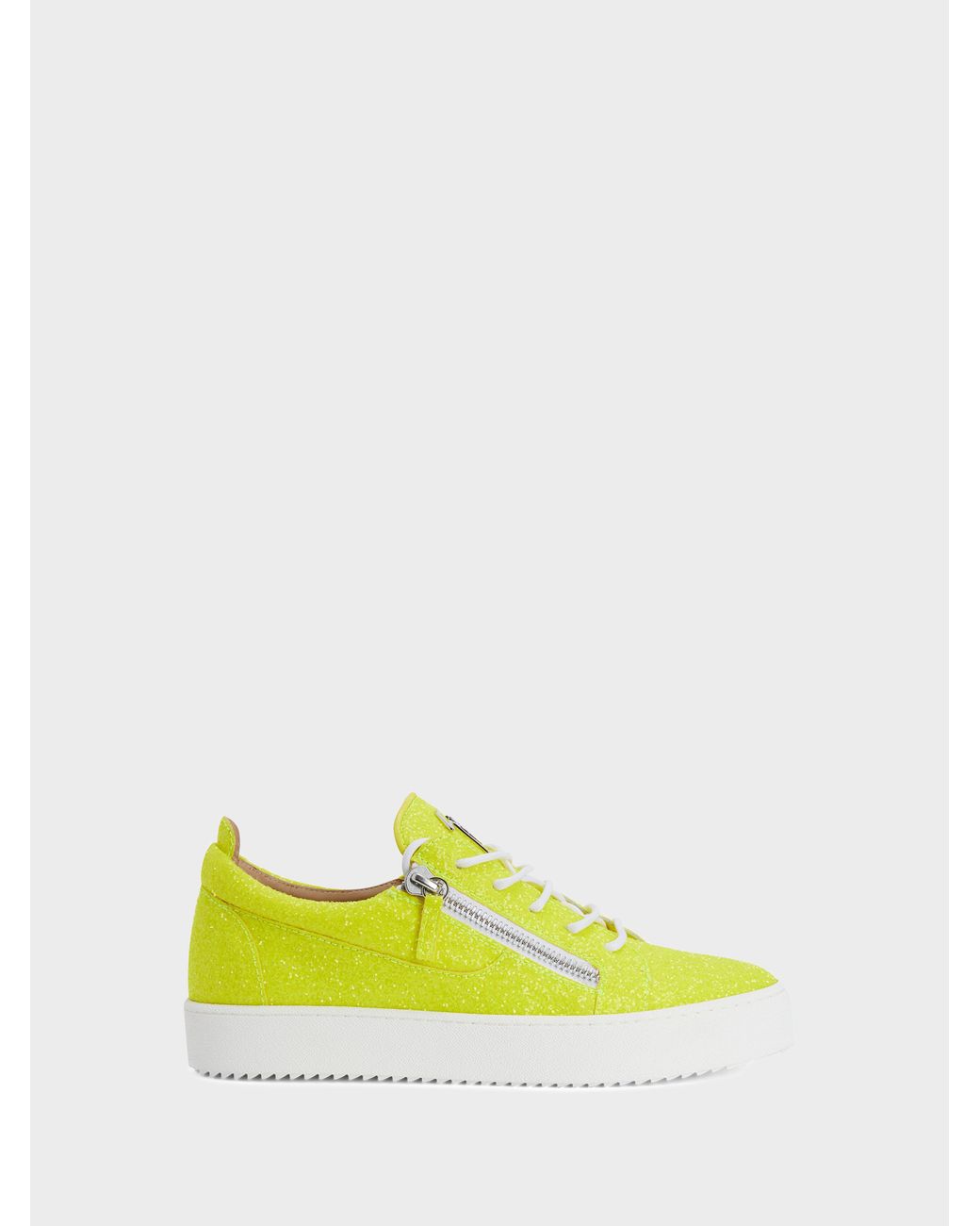 Giuseppe Zanotti Yellow Gail Glitter Sneakers