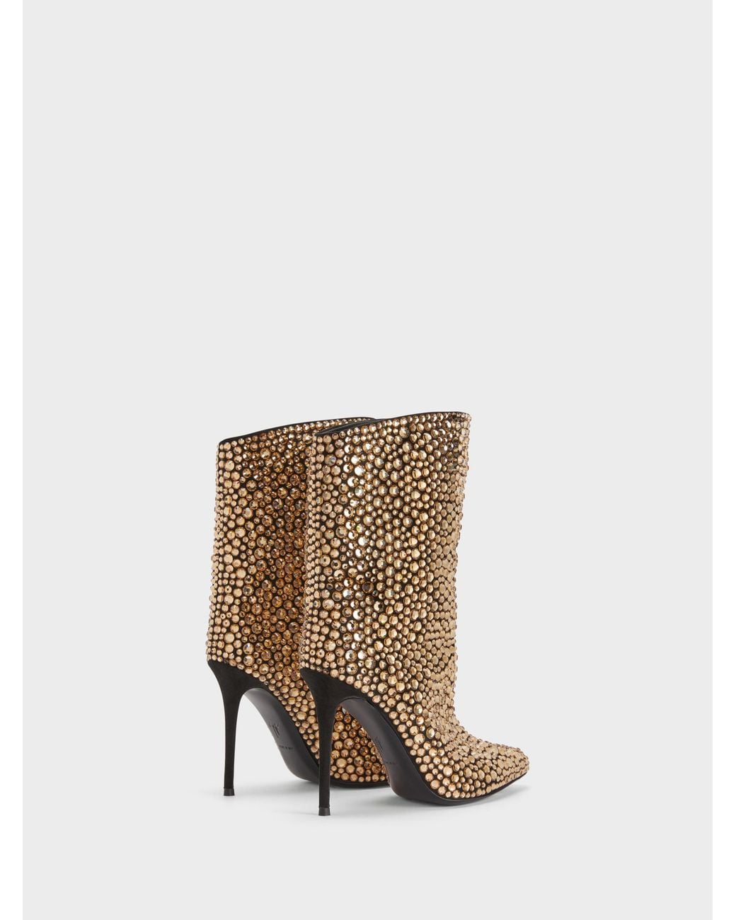 Giuseppe Zanotti White Merissa Sparkle Bootie 105