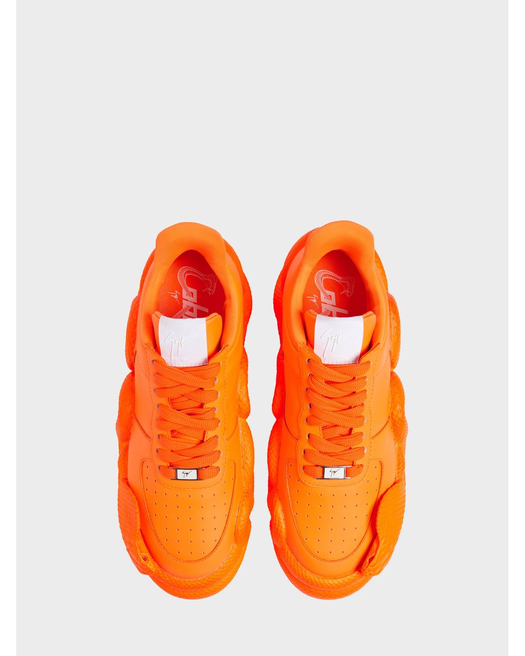 Giuseppe Zanotti Cobras Low Top in Orange für Herren