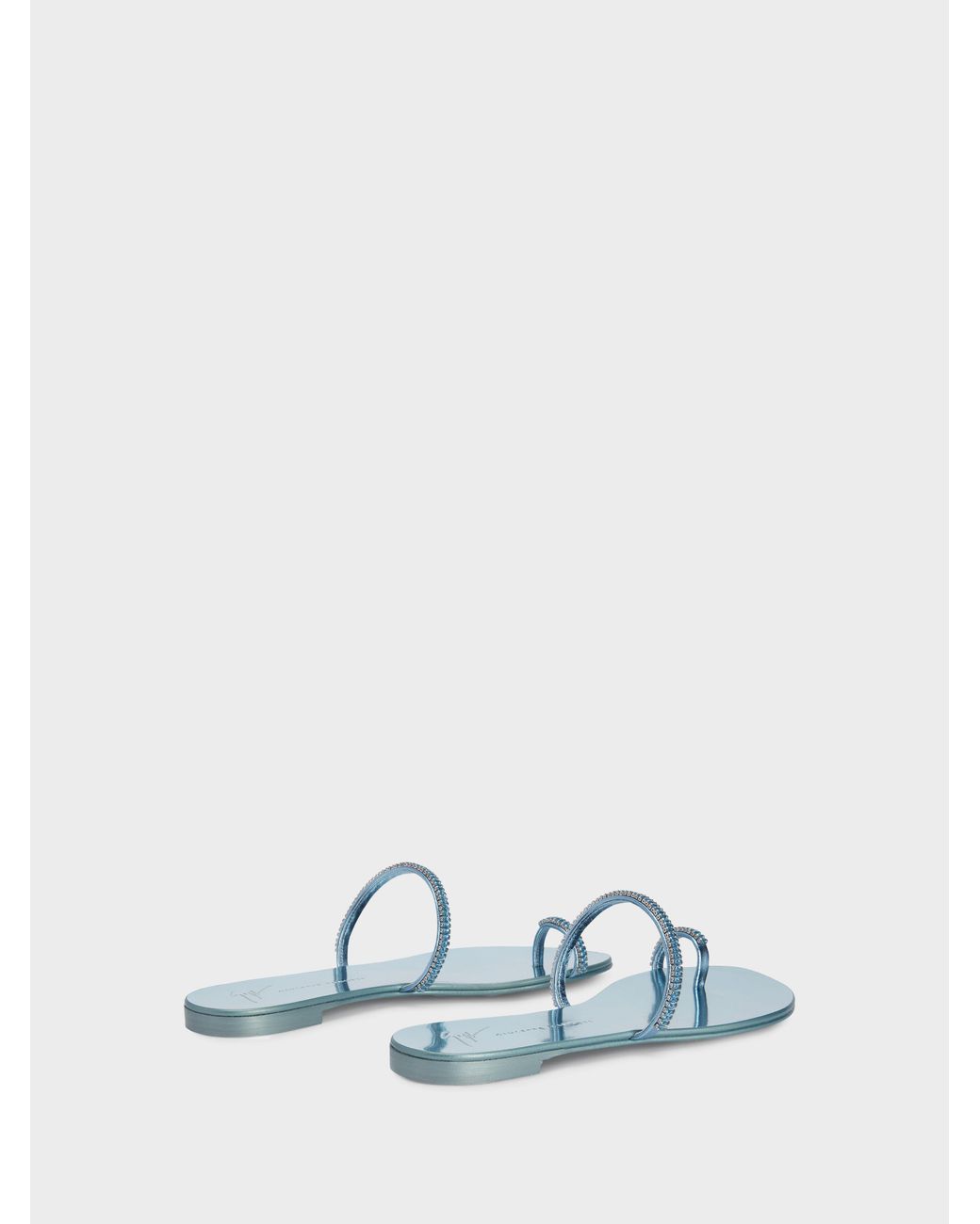 Giuseppe Zanotti White Colorful Flat Sandal