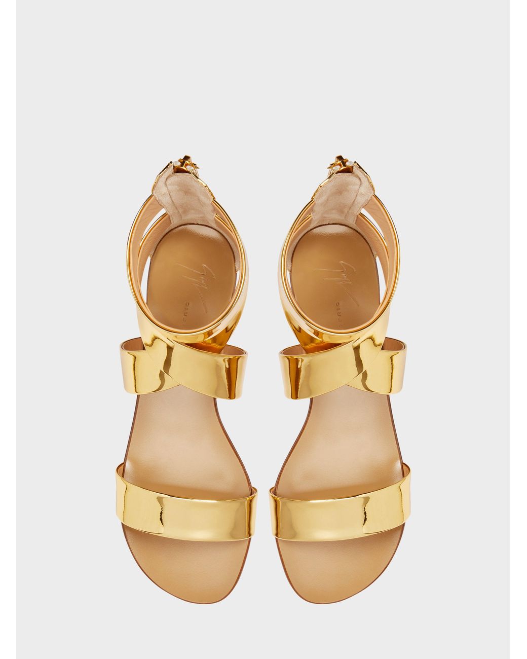 Giuseppe Zanotti Metallic Dory Flat Sandal