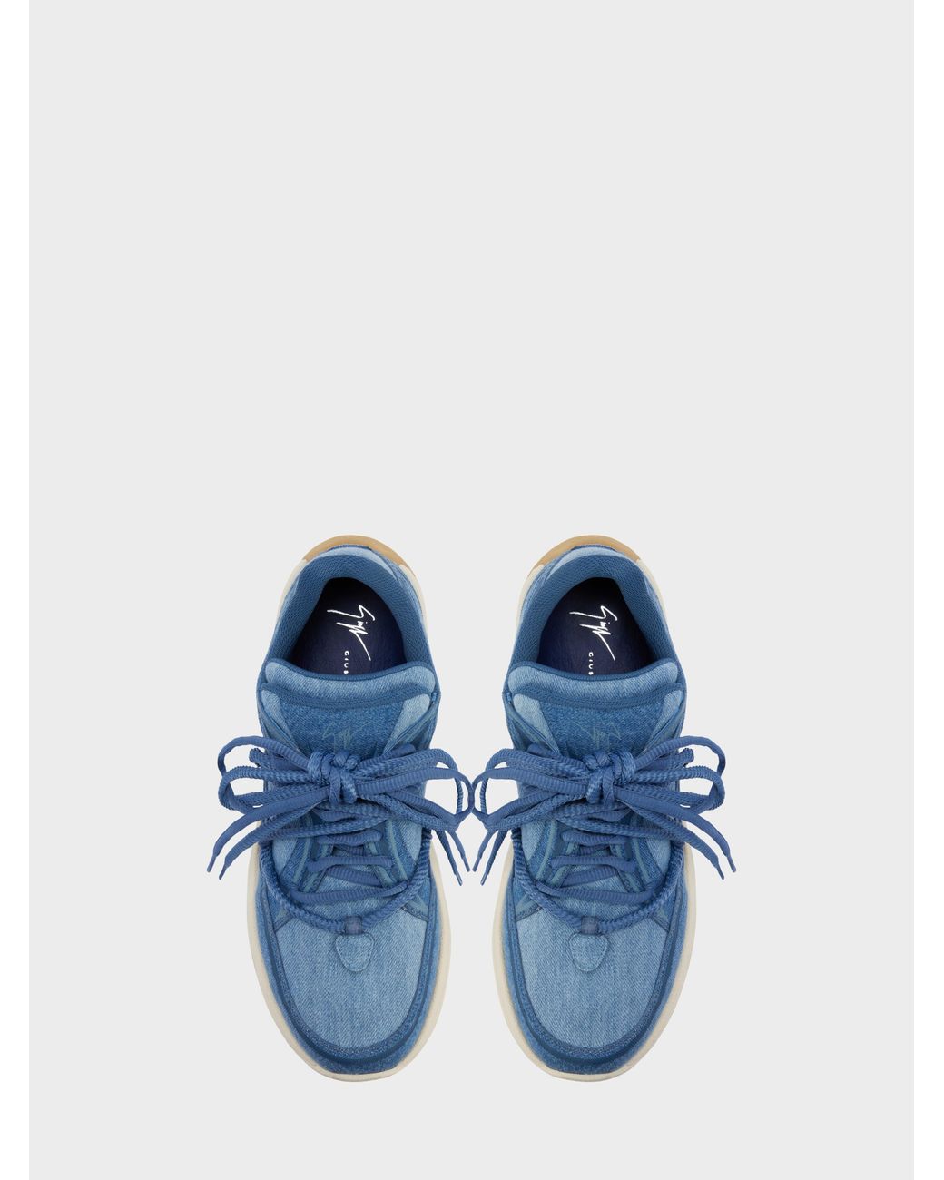Giuseppe Zanotti Blue Gz-Trail Lace-Up Sneakers for men