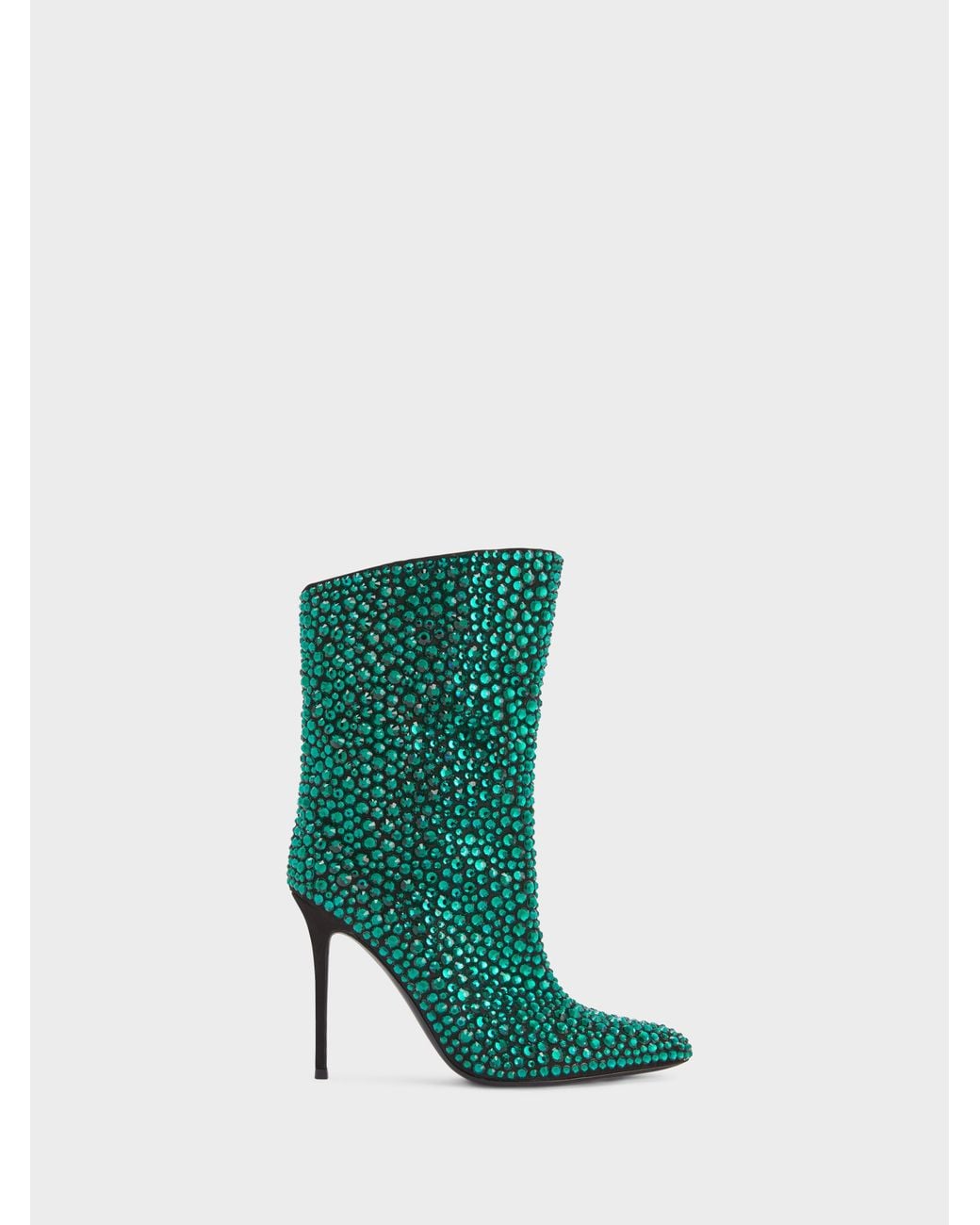 Giuseppe Zanotti Green Merissa Sparkle Bootie 105