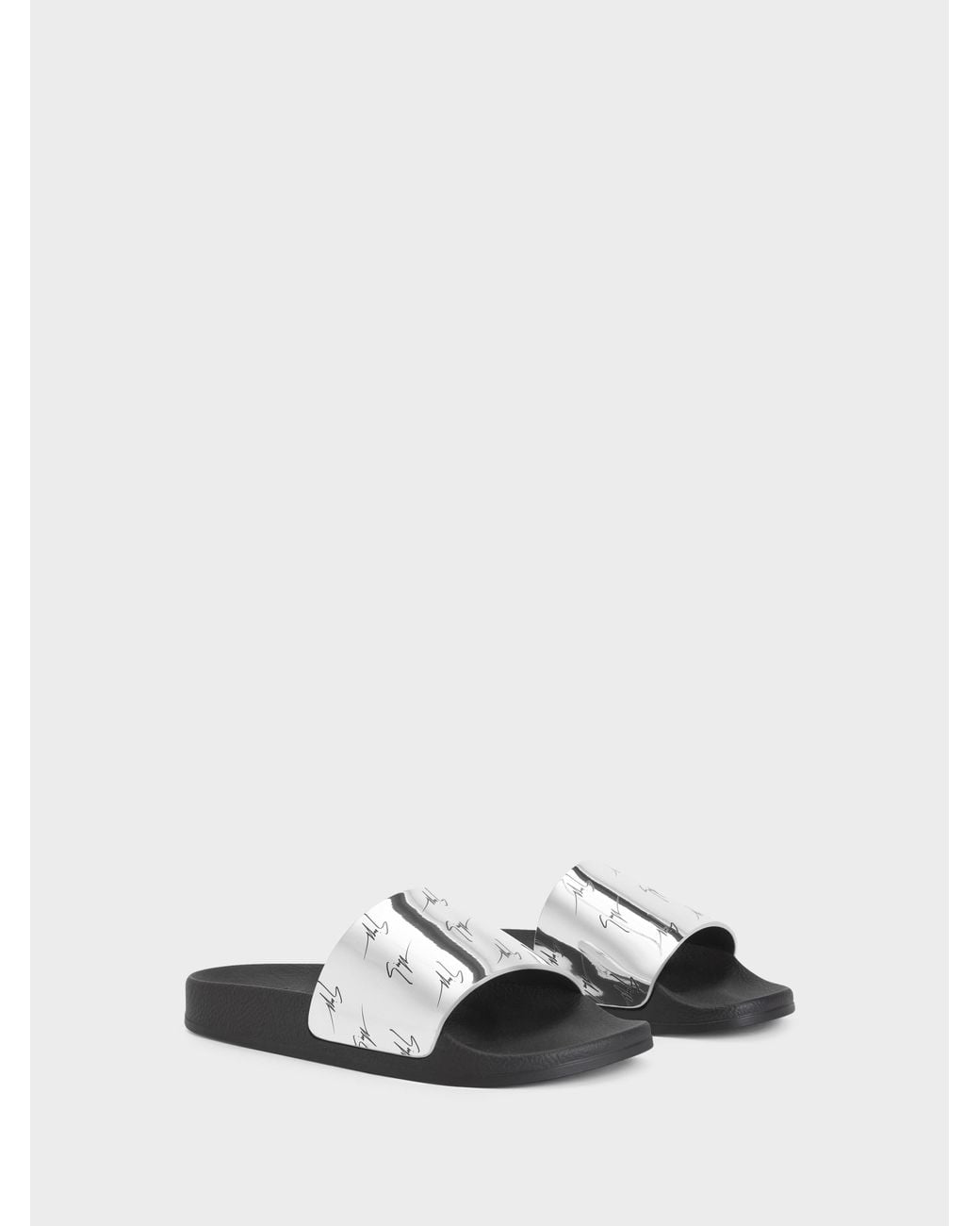 Giuseppe Zanotti White Brett Slide