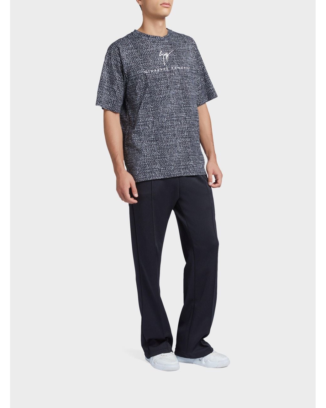 Giuseppe Zanotti Blue Lr-56 T-Shirt for men