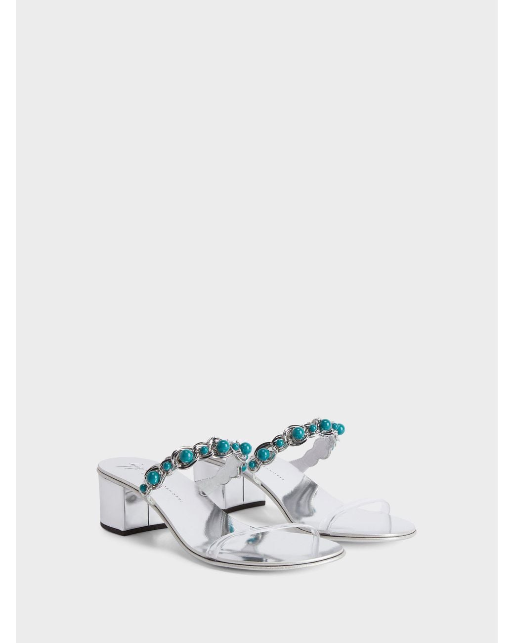 Giuseppe Zanotti White Marguerithe Mule 40