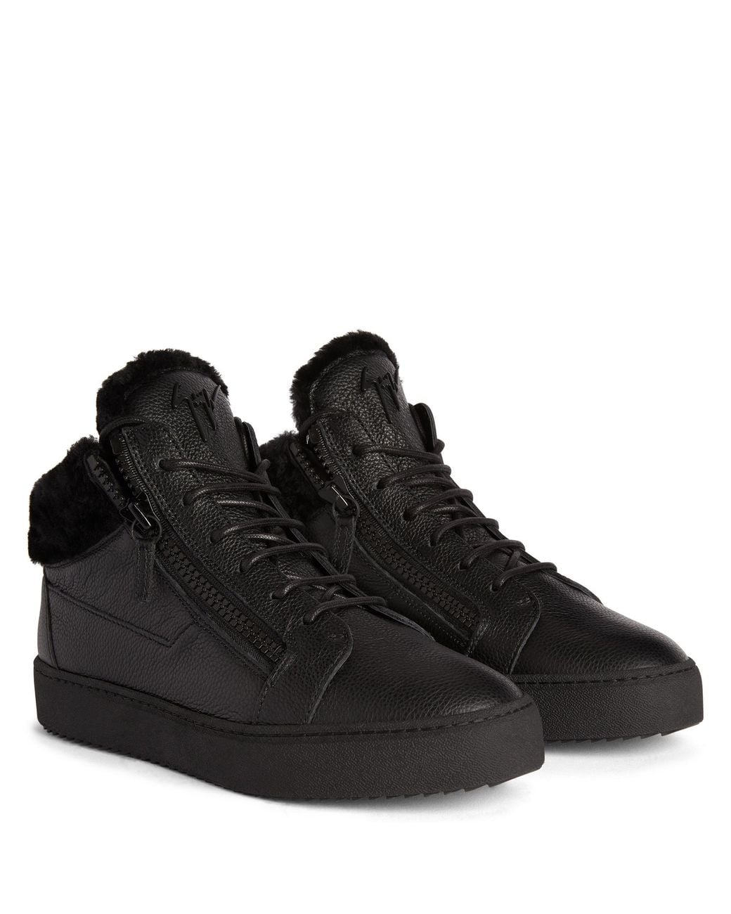 Giuseppe Zanotti Black Baskets Mi-Montantes Kriss Winter for men