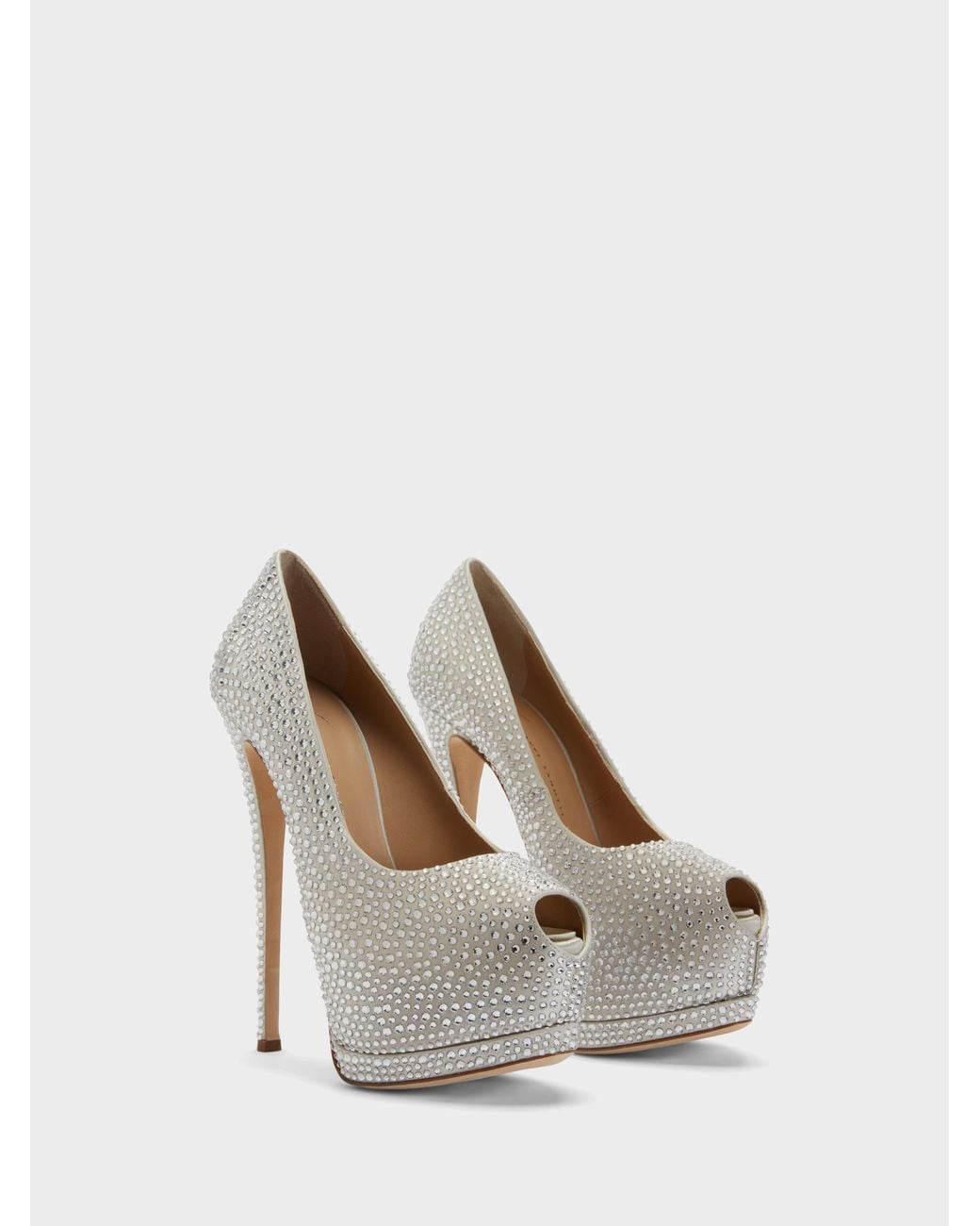 Giuseppe Zanotti White Sharon Open Toe