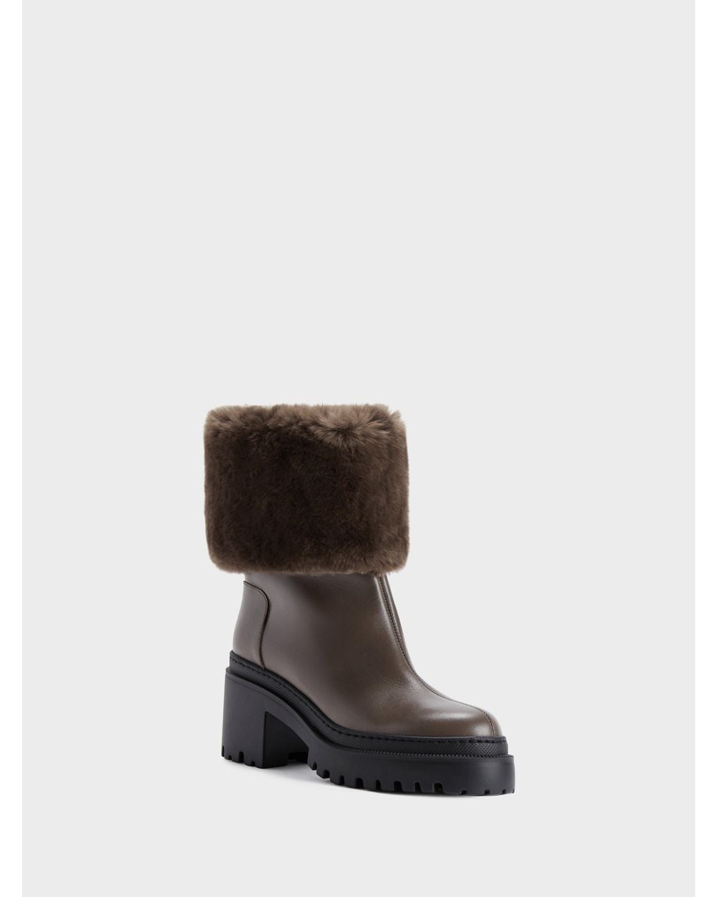 Giuseppe Zanotti White Mairi Fur Bootie