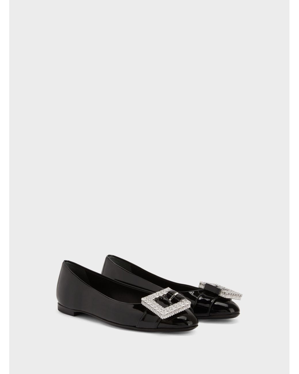 Giuseppe Zanotti White Miss Buckle Ballerina