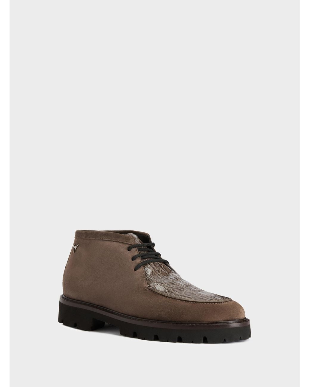 Giuseppe Zanotti Brown Rivaux High Lace Up for men