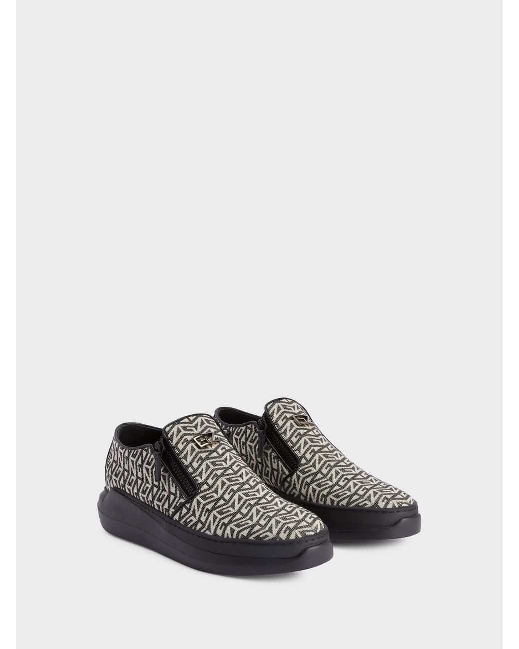 Giuseppe Zanotti White Conley Zip Loafer for men