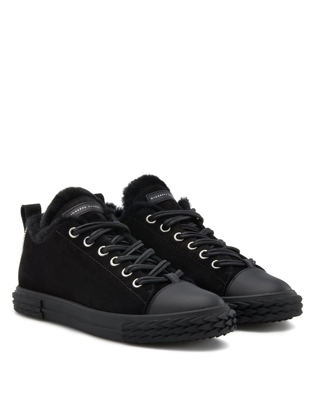 Shop GIUSEPPE ZANOTTI Plain Leather Logo Sneakers (RU00011) by euroshop69 |  BUYMA