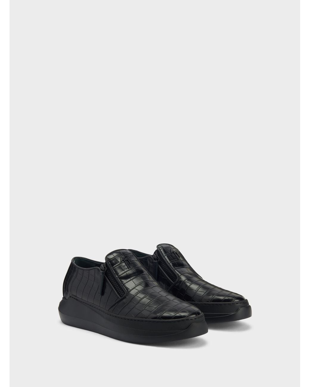 Giuseppe Zanotti White Conley Zip Loafer for men