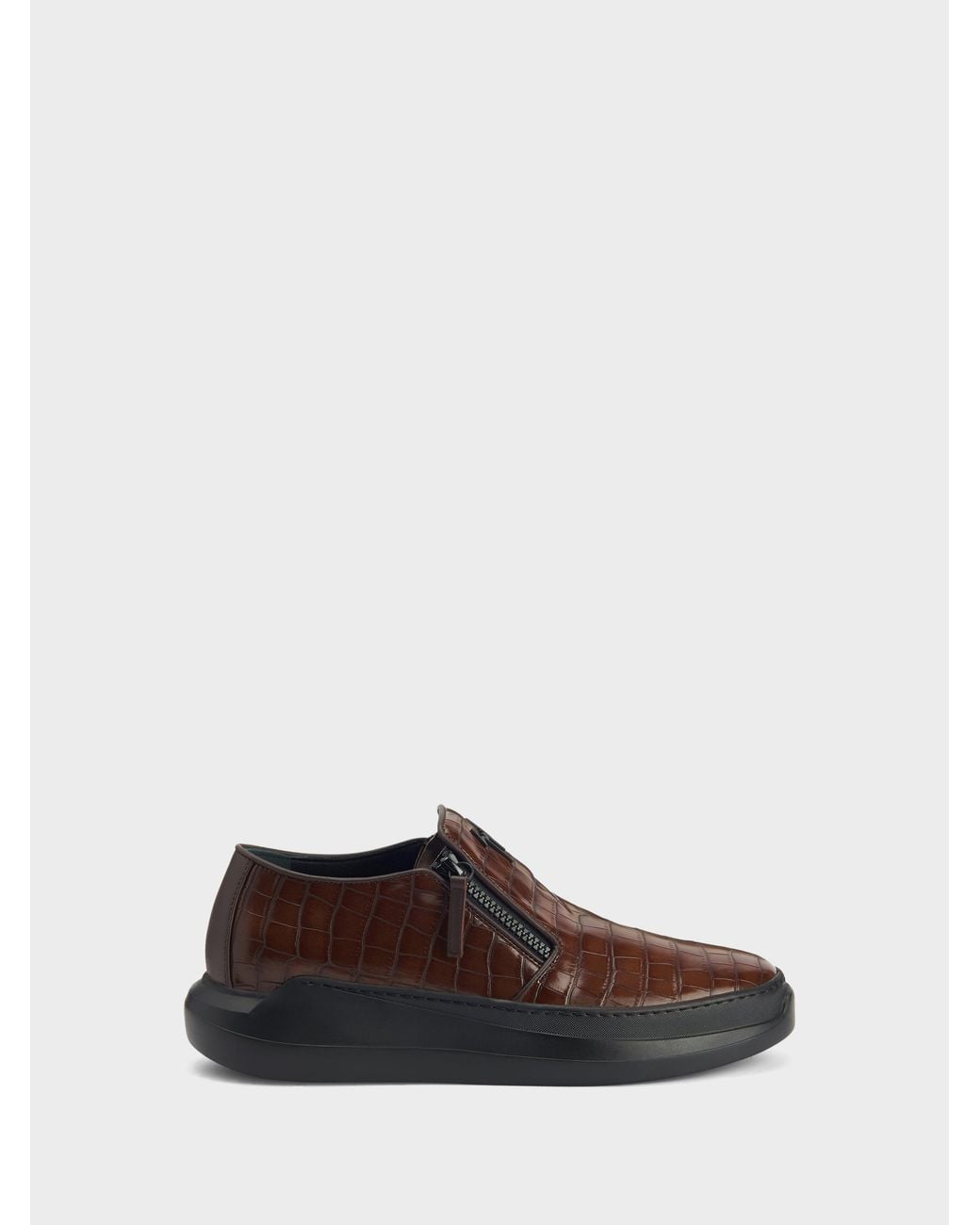 Giuseppe Zanotti White Conley Zip Loafer for men