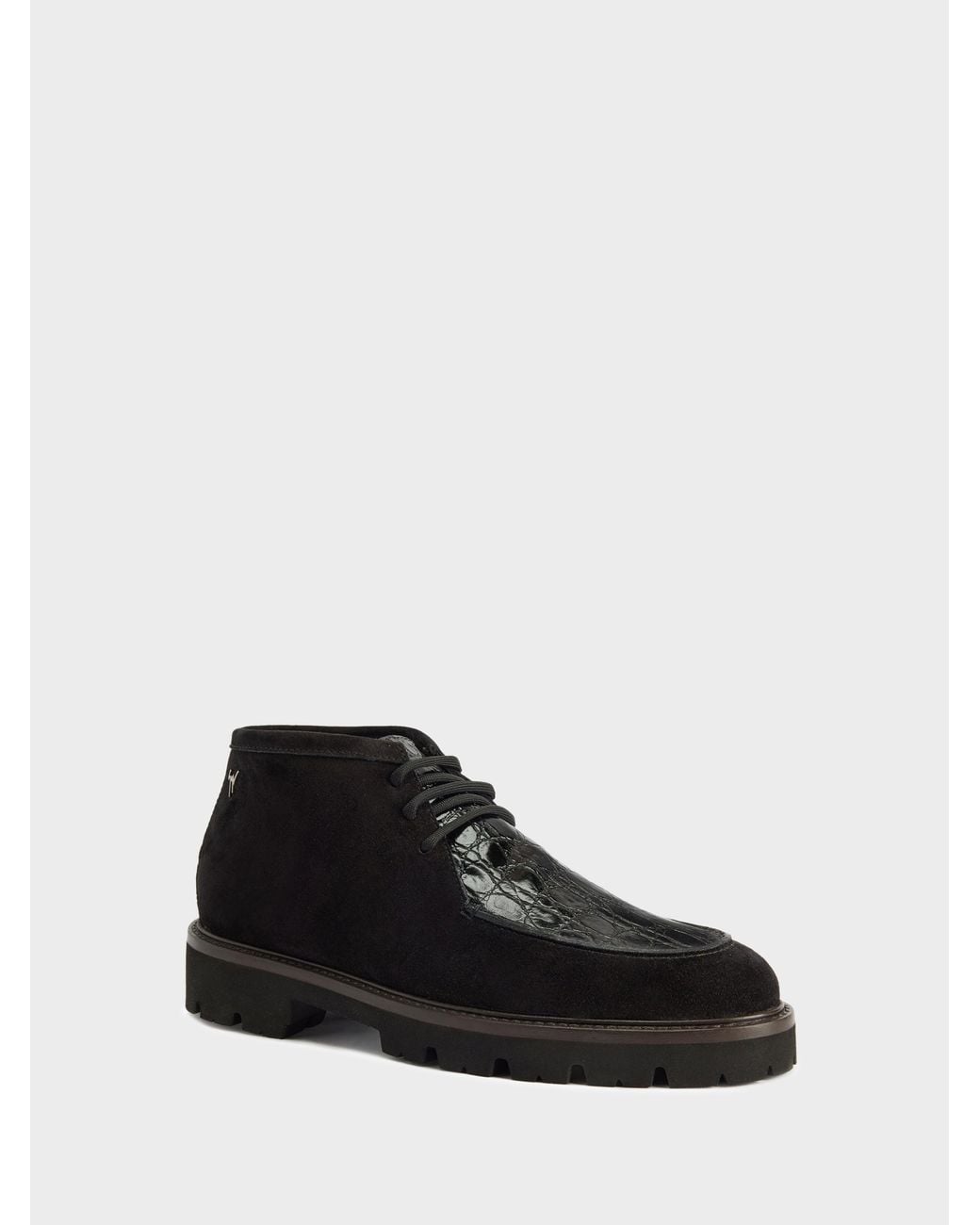 Giuseppe Zanotti Black Rivaux High Lace Up for men
