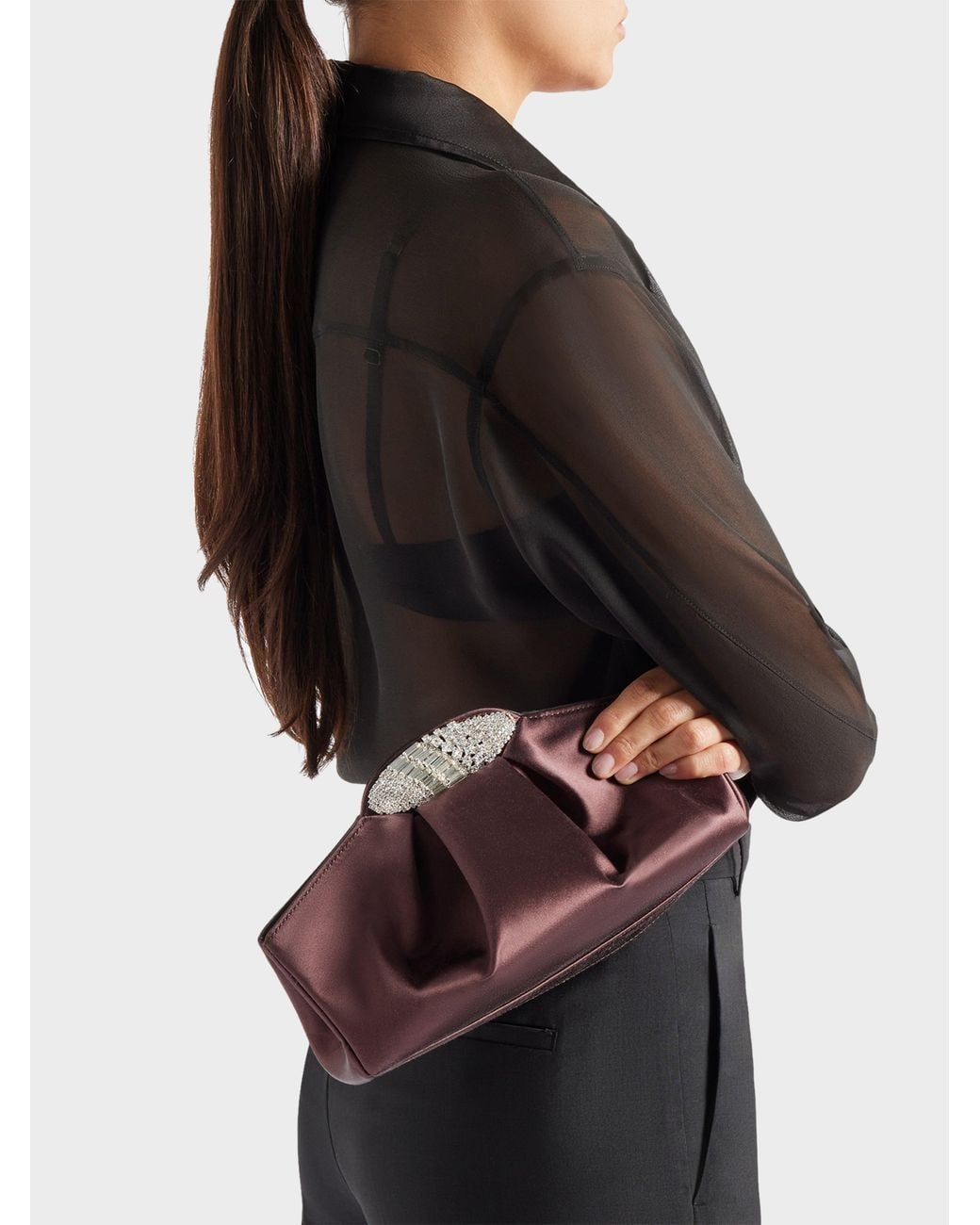 Giuseppe Zanotti Brown Gz Dumpling Clutch